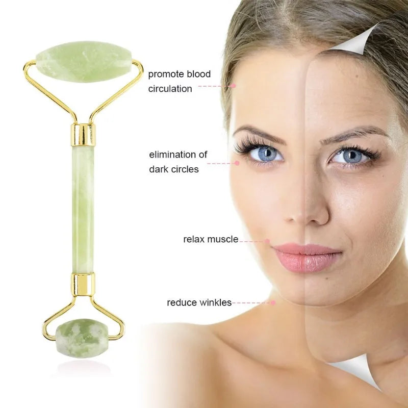 Massageador Anti Rugas Facial Pedra de jade